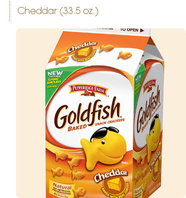 goldfish crackers flavors. The large quot;cartonquot; of Goldfish